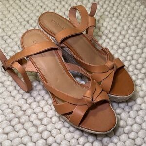 [Never Worn] Soludos Brown Leather Women's Sandals
